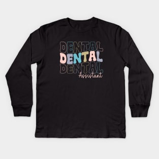 Dental Assistant Dental Hygienist Dentist Appreciation Kids Long Sleeve T-Shirt